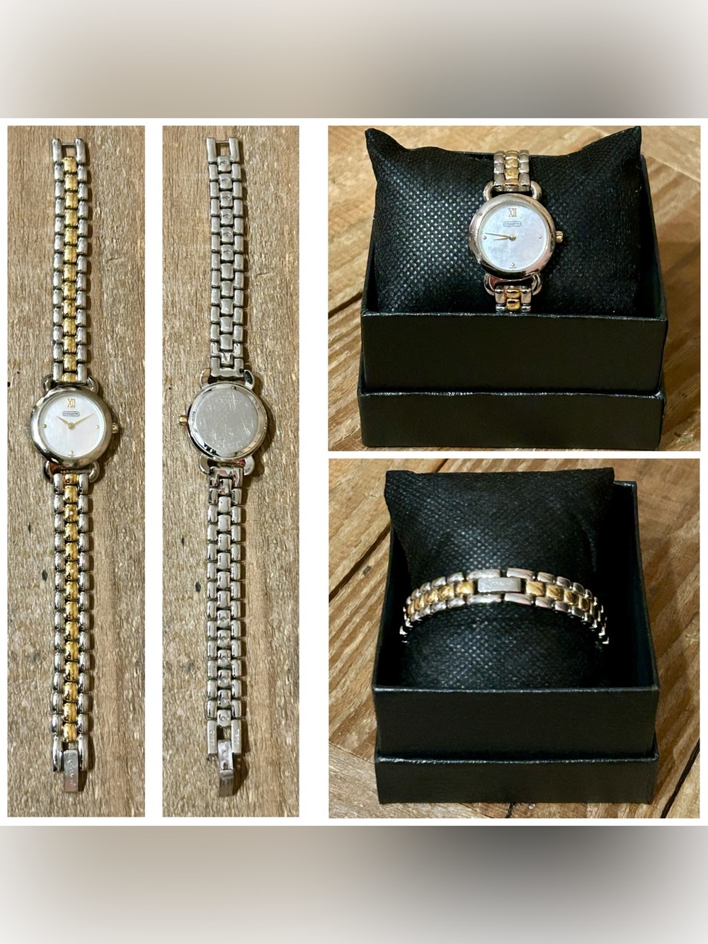 Coach. 5 Piece Set: Swagger Carryall & Free Watch, Wristlet, Scarf & Dust Bag. - Picture 13 of 16